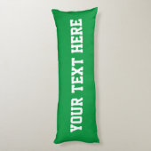 Cute rugby ball cartoon, aangepaste naam kind slaa lichaamskussen (Achterkant (Verticaal))