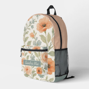 Cute Rugzak Met Chic Franse Bloemkunst