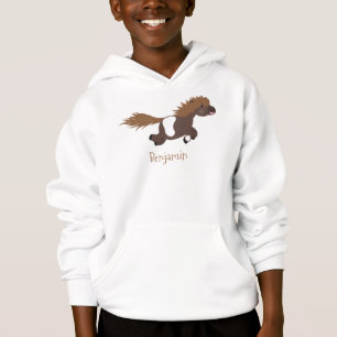 Cute run Shetland pony illustration