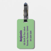 Cute run Shetland pony illustration Bagagelabel (Achterkant verticaal)