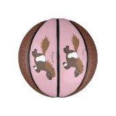 Cute run Shetland pony illustration Basketbal (Verticaal)