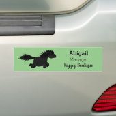 Cute run Shetland pony illustration Bumpersticker (Op auto)