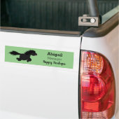 Cute run Shetland pony illustration Bumpersticker (Op Truck)
