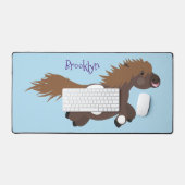 Cute run Shetland pony illustration Bureaumat (Keyboard & Muis)