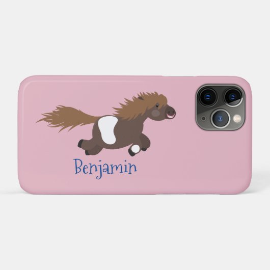 Cute run Shetland pony illustration Case-Mate iPhone Case (Achterkant (horizontaal))