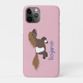 Cute run Shetland pony illustration Case-Mate iPhone Case (Achterkant)