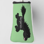 Cute run Shetland pony illustration Golfheadcover (Draai 90)