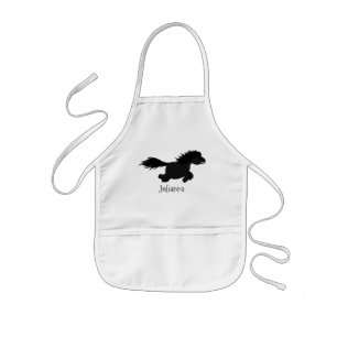 Cute run Shetland pony illustration Kinder Schort