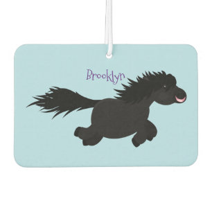 Cute run Shetland pony illustration Luchtverfrisser