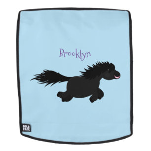 Cute run Shetland pony illustration Rugtassen