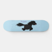 Cute run Shetland pony illustration Skateboard (Horizontaal)