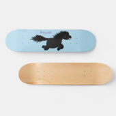 Cute run Shetland pony illustration Skateboard (Horizontaal)