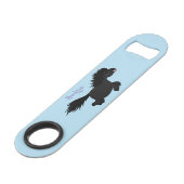 Cute run Shetland pony illustration Speed Flessenopener (Achterkant Gekanteld)