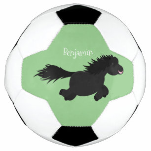 Cute run Shetland pony illustration Voetbal