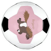 Cute run Shetland pony illustration Voetbal (Gedraaid)