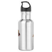 Cute run Shetland pony illustration Waterfles (Achterkant)