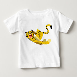 Cute Runing Cartoon Cheetah Baby T-Shirt