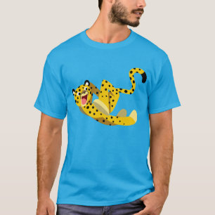 Cute Runing Cartoon Cheetah t-Shirt