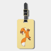 Cute Running Fox Bagagelabel (Voorkant verticaal)