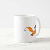 Cute Running Fox Koffiemok (Voorkant rechts)