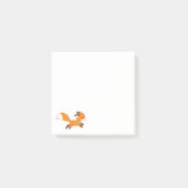 Cute Running Fox Post-it® Notes (Voorkant)
