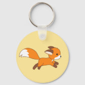 Cute Running Fox Sleutelhanger (Achterkant)