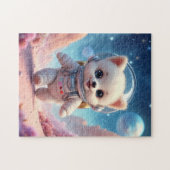 Cute Running Puppy Astronaut Jigsaw Puzzle (Horizontal)