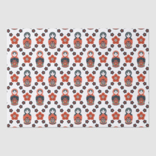 Cute Russian Nesting Doll Tissuepapier