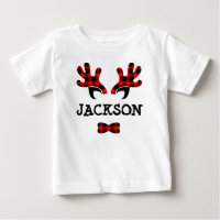 Cute Rustic Buffalo Play Reindeer Antlers Naam