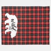 Cute Rustic Country Beer Flannel Pset Pattern Fleece Deken (Voorkant (Horizontaal))