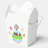 Cute Rustic Farm Party Animals Ready to Play Balls Bedankdoosjes (Geopend)