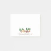 Cute Rustic Forest Woodland Animal Post-it® Notes (Voorkant)