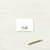 Cute Rustic Forest Woodland Animal Post-it® Notes (Op bureau)