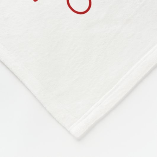 Cute Rustic Pset Personalized kerstgrint Elf Fleece Deken (Hoek)