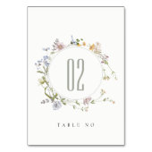 Cute Rustic Yellow Meadow Floral Wreath Wedding Kaart (Achterkant)