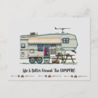 Cute RV Fifth Wheel Camper Travel Trailer