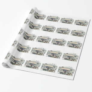 Cute RV Fifth Wheel Camper Travel Trailer Cadeaupapier