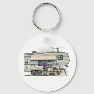 Cute RV  Fifth Wheel Camper Travel Trailer Sleutelhanger