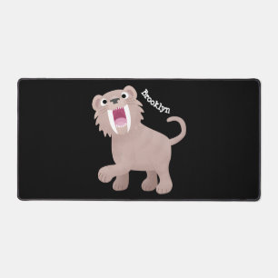 Cute Saber Toothed Tiger Smilodon cartoon Bureaumat