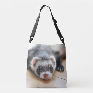 Cute Sable Ferret Crossbody Tas