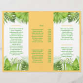 Cute Safari Animal Garderie d'enfants Brochure d'e (Dos)