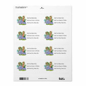 Cute Safari Animals Etiket (Full Sheet)