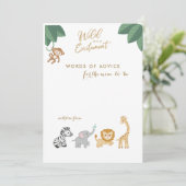 Cute Safari Animals Nieuwe Kaarten van de Gezondhe (Staand voorkant)