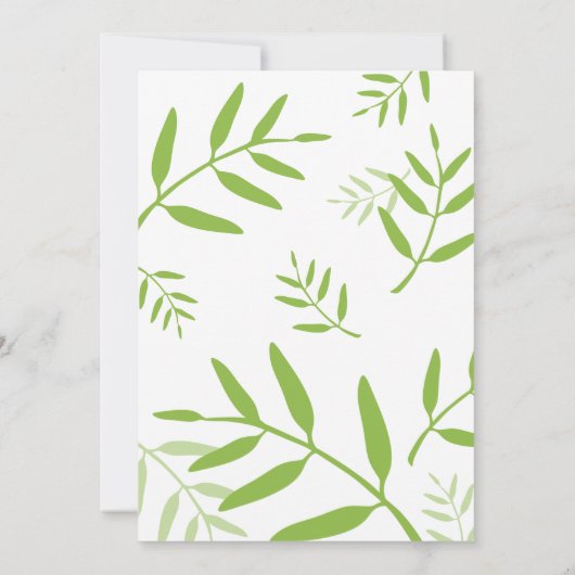 Cute Safari Animaux Baby shower Boy Invitation (Dos)