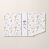 Cute safari animaux enfants kit bain (Serviette à main)