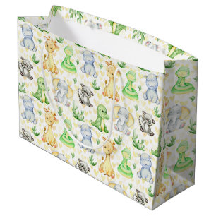 Cute Safari Animaux Grand Sac Cadeau