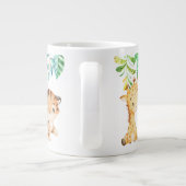 Cute Safari Baby Animals Kinder Extra Grote Beker (Achterkant)