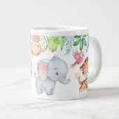 Cute Safari Baby Animals Kinder Extra Grote Beker (Voorkant rechts)