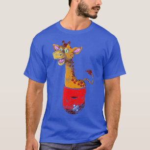 Cute Safari Dierenvriend Zoo Keeper Gift Pocket Gi T-shirt