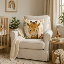 Cute Safari Giraffe Kinderkamer